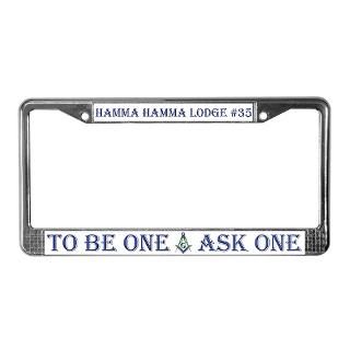 Hamma Hamma Lodge 35 License Plate Frame  Custom Area  The
