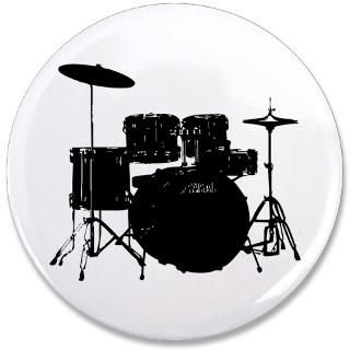 Band Gifts  Band Buttons  Drum Set 3.5 Button