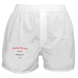 34 Birthday spanking Boxer Shorts for $16.00