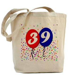 39 Gifts  39 Bags  39th Birthday Tote Bag