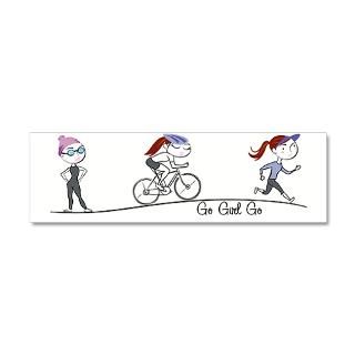 26.2 Gifts  26.2 Wall Decals  tri Girl 36x11 Wall Peel