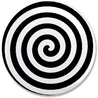 Hypnotic Spiral 3.5 Button  Hypnotic Spiral  Brainchild Designs