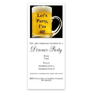 Lets Party Im 40 Invitations for $1.50