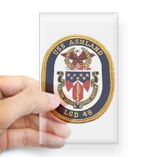USS Ashland LSD 48 Rectangle Sticker for