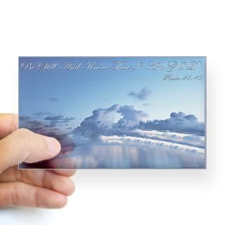Psalm 4610 Be Still Rectangle Decal