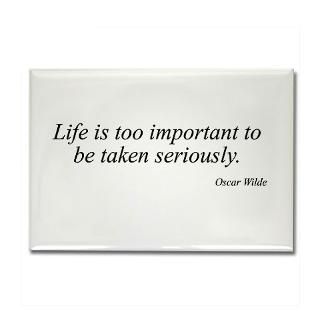 Oscar Wilde quote 46 Rectangle Magnet for $4.50