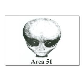 Area 51 Alien Postcards (Package of 8) for $9.50
