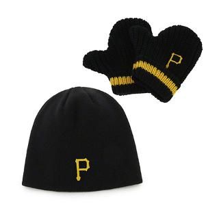 Pittsburgh Pirates Youth Black 47 Brand Baby Rae Knit Mitten and