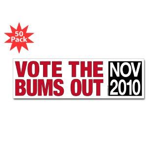 Vote the Bums Out Bumper Sticker (50 pk)