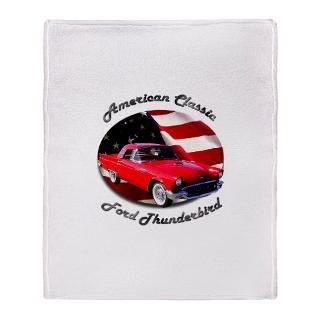 Ford Thunderbird Roadster Stadium Blanket by 57_ford_tbird