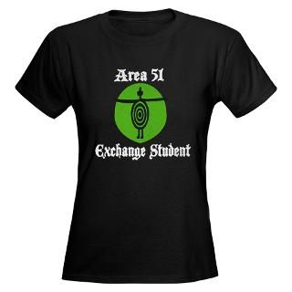 Area 51 Womens Black T Shirt T Shirt by ursinelogic