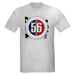 1956 T shirts  56 Cars logo Light T Shirt