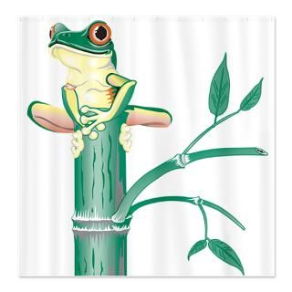 Frog Shower Curtains  Custom Themed Frog Bath Curtains