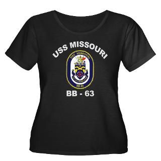 USS Missouri BB 63 Womens Plus Size Scoop Neck Da