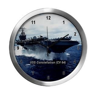 Carrier Home Decor > USS Constellation (CV 64) Modern Wall Clock