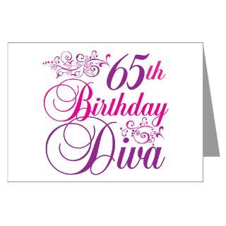 65th Birthday Diva Greeting Cards (Pk of 20)