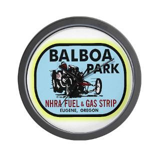 Balboa Park Drag Strip Wall Clock for $18.00