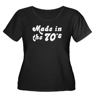 Made in the 70s Womens Plus Size Scoop Neck Dark
