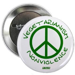 vegetarianism nonviolence button 2 25 button $ 3 74