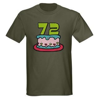 72 Year Old Birthday Cake Womens Light T Shirt