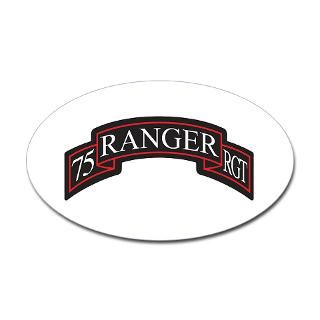 75 Ranger RGT scroll Oval Sticker for