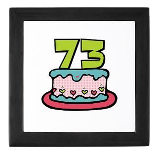 73 Birthday Cake Keepsake Box