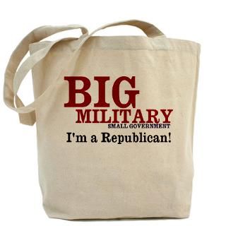 Big Military, Small Government Tote Bag