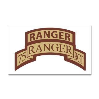 75th Ranger Regt Scroll with Rectangle Sticker by hooahjoes
