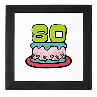 80 Gifts  80 Home Decor  80th Birthday Cake Keepsake Box