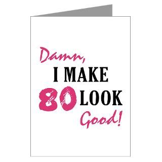 80 Gifts  80 Greeting Cards  Hot 80th Birthday Greeting Card