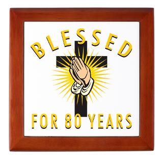 blessed for 80 years keepsake box