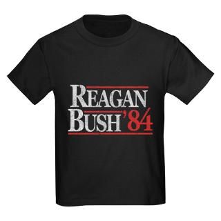 Reagan Bush 84 Kids Dark T Shirt