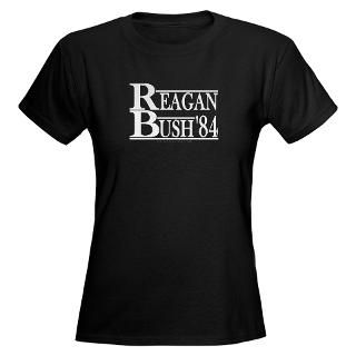 Reagan BUSH 84 Womens Dark T Shirt