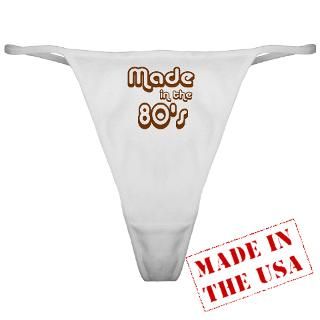MADE IN THE 80s Classic Thong for $12.50