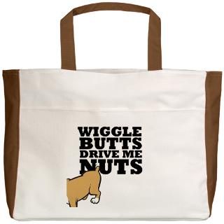 Boxer Breed Gifts  Boxer Breed Bags  Wiggle Butts Beach Tote