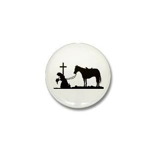 Cowgirl Praying At The Cross Buttons  Decal Junky Custom T Shirts