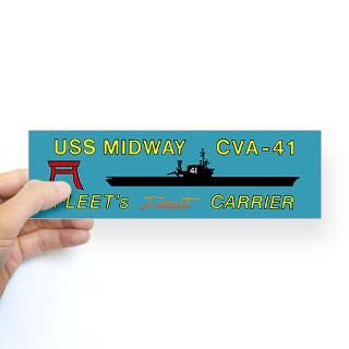 CVA 41 Fleets Finest Carrier Bumper Sticker