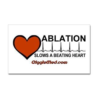 ablation slows beating heartt sticker rectangular $ 6 97