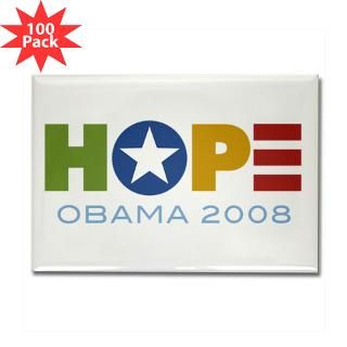 Kitchen and Entertaining  Obama Hope Rectangle Magnet (100 pack