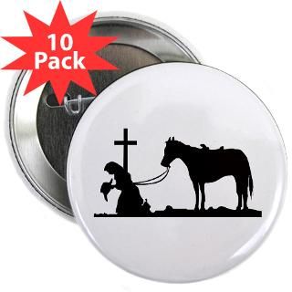 cowgirl praying at the cross 2 25 button 10 pack $ 23 98