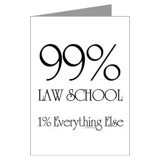 99% Law School Greeting Cards (Pk of 10)