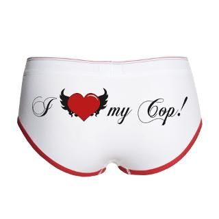 Cop Gifts  Cop Underwear & Panties  I (heart) my Cop Womens Boy