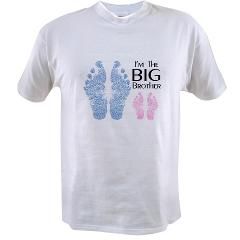 Big Brother (LS) Footprints T Shirt by FooTees