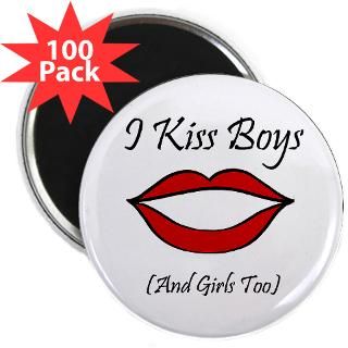 kiss boys and girls too 2 25 magnet 100 pack $ 111 99