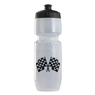 Auto Racing Gifts  Auto Racing Water Bottles  Chequered Flag Trek