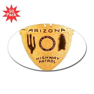 arizona highway patrol oval sticker 50 pk $ 113 99
