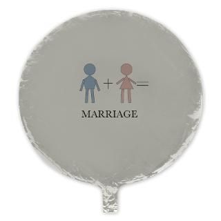 Man + Woman  Marriage Mylar Balloon