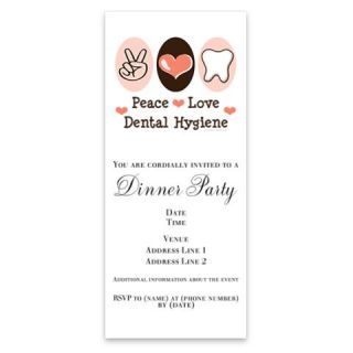 Peace Love Dental Hygiene Invitations by Admin_CP8437408  512547250