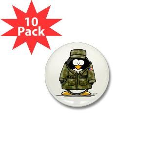 US Military Penguin Mini Button (100 pack)