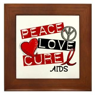 PEACE LOVE CURE AIDS T Shirts & Gifts : Awareness Gift Boutique